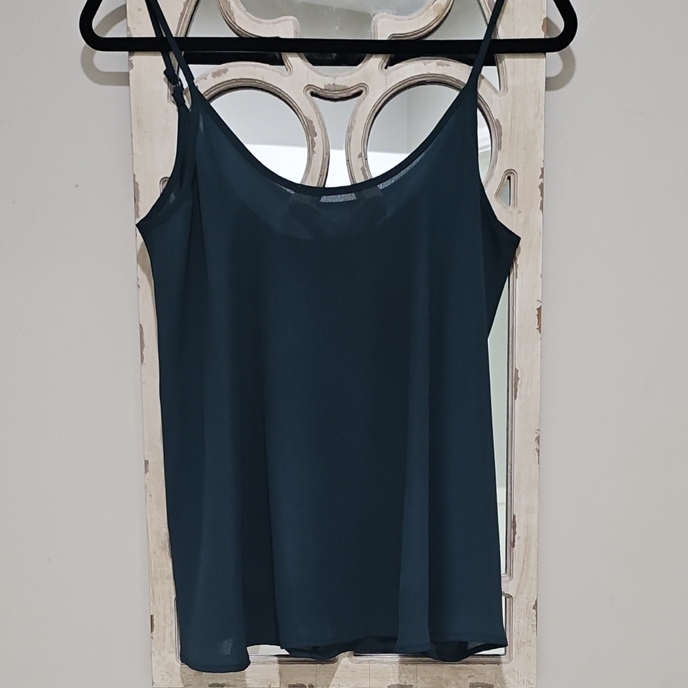Women's Elegant Teal Spaghetti Strap Top Size XS.